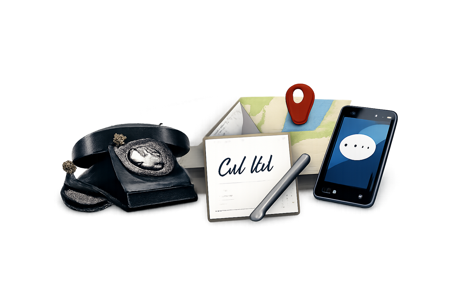 A warm desk scene with paper and pen in candlelight.